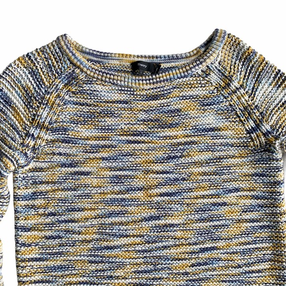 Theory Coella Soft Chain Cotton Sweater Size Large - Picture 4 of 10